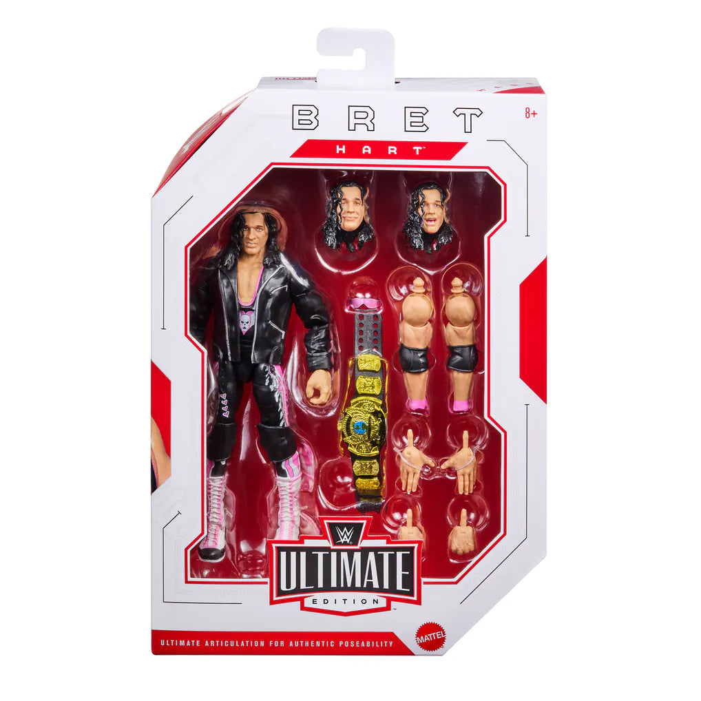 Bret Hart Wrestling Ultimate Edition Greatest Hits Wave 3 Action Figure – 6 Inch Collectible