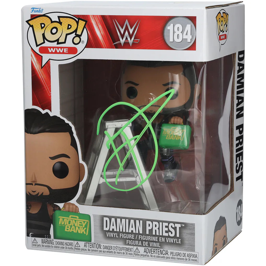 Damian Priest Autographed Money In The Bank #184 Wrestling Figurine – Signed Collectible