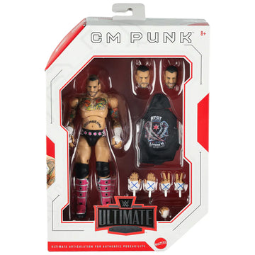 CM Punk Wrestling Ultimate Edition Wave 27 Action Figure – 6.5 Inch Collectible