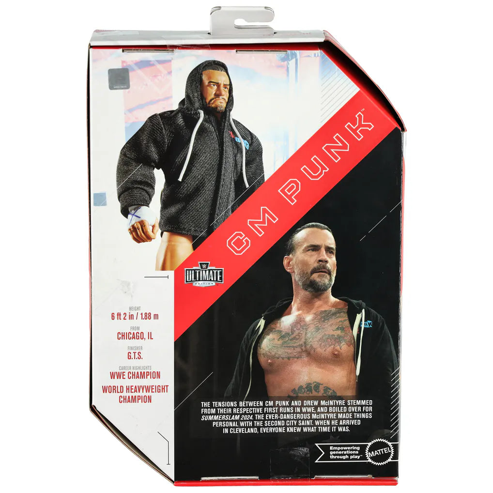 CM Punk Wrestling Ultimate Edition Wave 27 Action Figure – 6.5 Inch Collectible
