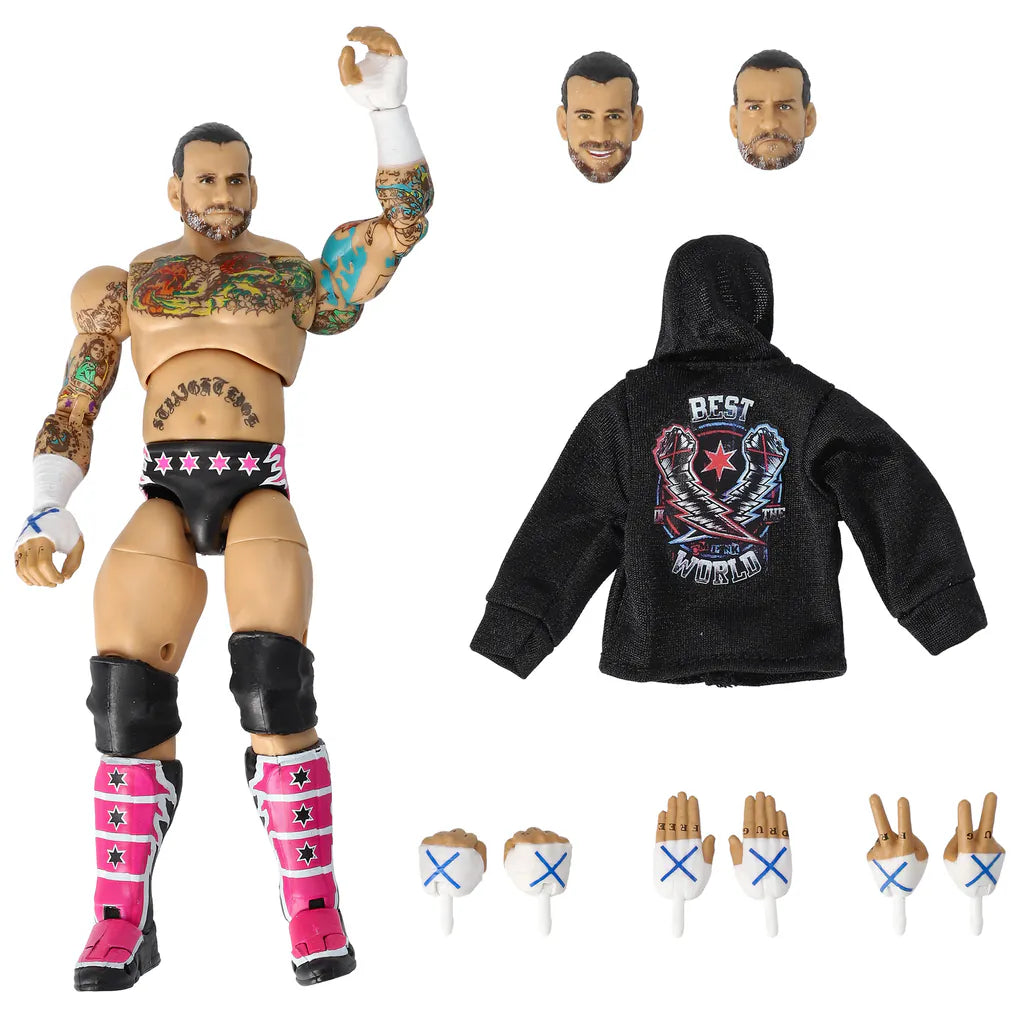 CM Punk Wrestling Ultimate Edition Wave 27 Action Figure – 6.5 Inch Collectible