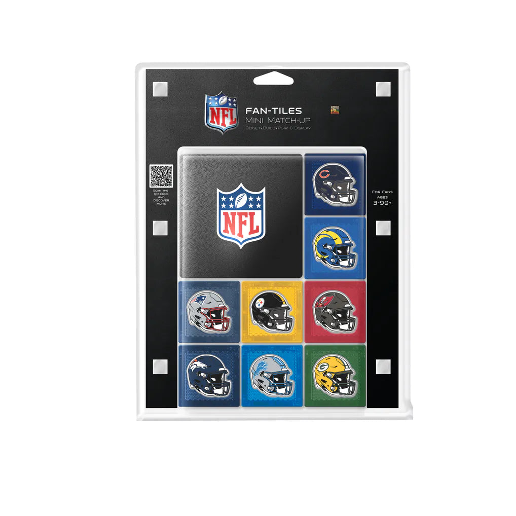 NFL Multi-Team 33-Piece Fan Tiles Set – Magnetic Football Team Collectibles