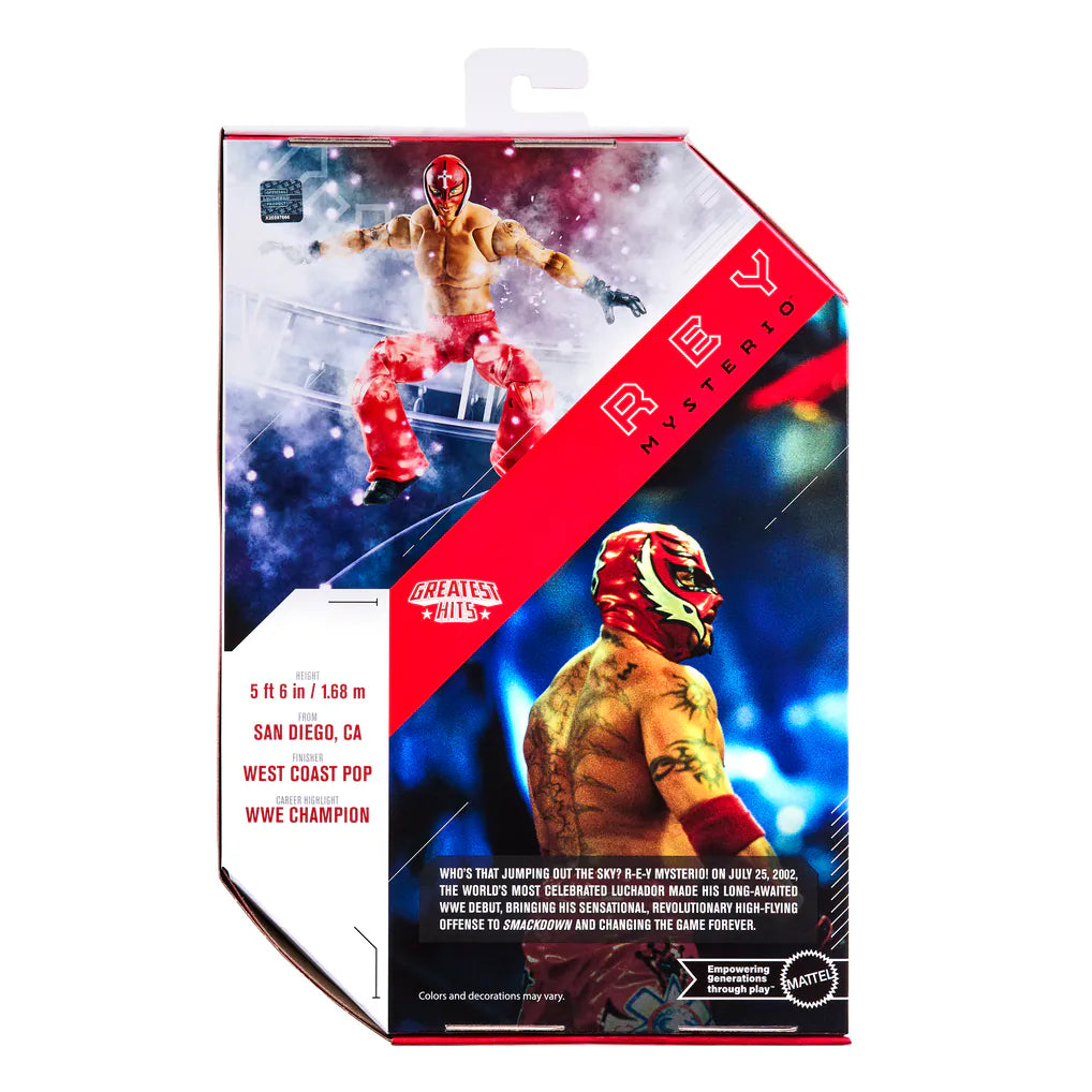 Rey Mysterio Wrestling Ultimate Edition Greatest Hits Wave 3 Action Figure – 6 Inch Collectible